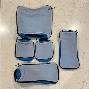 5 blue eBags Ultralight Packing cubes